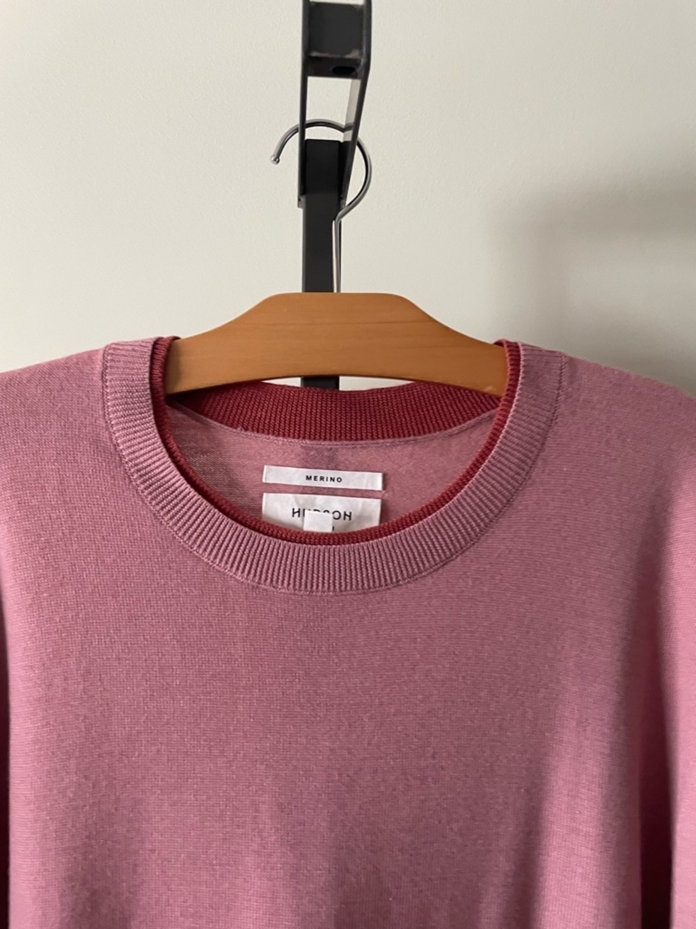 Hudson North 100% Merino Wool Sweater Pink Mens Size XXL - Picture 6 of 8